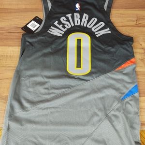 Nike OKC Russell Westbrook Aeroswift Grey Jersey (